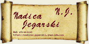 Nadica Jegarski vizit kartica